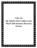 Luận văn Hệ thống phát hiện xâm nhập (ids-Intrusion detection system)