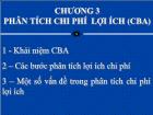 Lý luận quan hệ quốc tế - Chương 3: Phân tích chi phí lợi ích (CBA)