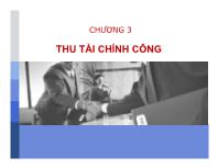 Lý luận quan hệ quốc tế - Chương 3: Thu tài chính công