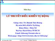 Lý thuyết điều khiển tự động