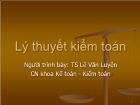 Lý thuyết kiểm toán