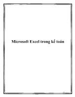 Microsoft excel trong kế toán