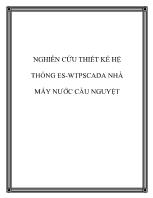 Nghiên cứu thiết kế hệ thống es-Wtpscada nhà máy nước cầu nguyệt