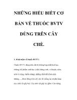 Những hiểu biết cơ bản về thuốc bảo vệ thực vật dùng trên cây chè