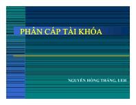 Phân cấp tài khóa