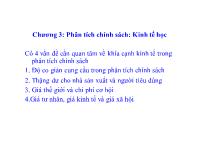 Phân tích chính sách: Kinh tế học