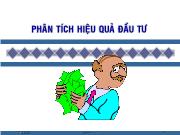 Phân tích hiệu quả đầu tư