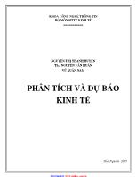 Phân tích và dự báo kinh tế