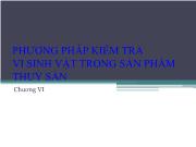 Phương pháp kiểm tra vi sinh vật trong sản phẩm thuỷ sản