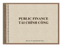 Public finance tài chính công