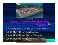 Quản lí hành chính công về kinh tế