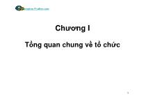 Quản lý nhà nước - Chương I: Tổng quan chung về tổ chức