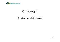 Quản lý nhà nước - Chương II: Phân tích tổ chức