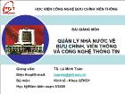 Quản lý nhà nước về bưu chính, viễn thông và công nghệ thông tin - Chương VI: Quản lý nhà nước về công nghệ thông tin