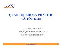 Quản trị khoản phải thu và tồn kho