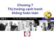 Quản trị tài chính - Chương 7: Thị trường cạnh tranh không hoàn toàn