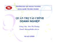 Quản trị tài chính doanh nghiệp