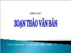 Soạn thảo văn bản quản lý nhà nước