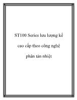 ST100 series lưu lượng kế cao cấp theo công nghệ phân tán nhiệt