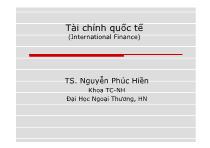 Tài chính quốc tế (International Finance)