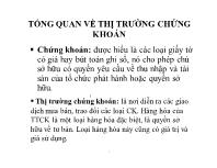 Tài liệu Thị trường chứng khoán