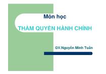 Thẩm quyền hành chính