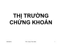 Thị trường chứng khoán