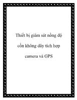 Thiết bị giám sát nồng độ cồn không dây tích hợp camera và GPS