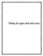 Thống kê ngân sách nhà nước