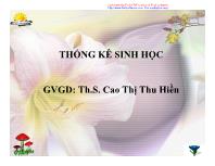 Thống kê sinh học