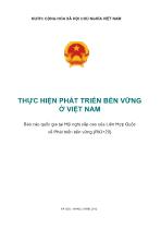 Thực hiện phát triển bền vững ở Việt Nam