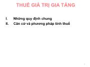 Thuế giá trị gia tăng