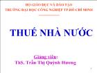 Thuế nhà nước - Chương 6: Thuế thu nhập cá nhân