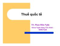 Thuế quốc tế