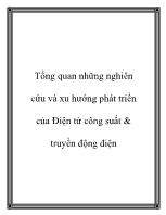 Tổng quan những nghiên cứu và xu hướng phát triển của Điện tử công suất & truyền động điện