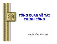 Tổng quan về tài chính công