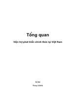 Tổng quan Viện trợ phát triển chính thức tại Việt Nam