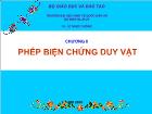 Triết học Mác - Lênin - Chương II: Phép biện chứng duy vật