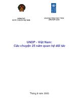 UNDP - Việt Nam: Câu chuyện 25 năm quan hệ đối tác