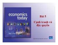 Bài giảng - Bài 5: Cạnh tranh và độc quyền