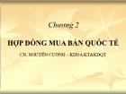 Bài giảng Chương 2: Hợp đồng mua bán quốc tế