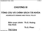 Bài giảng Kinh tế học vĩ mô I - Chương 3 Tổng cầu và chính sách tài khóa