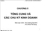 Bài giảng Kinh tế học vĩ mô I - Chương 5 Tổng cung và các chu kỳ kinh doanh