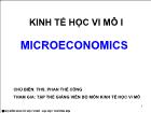 Bài giảng Kinh tế vi mô I - Chương 1: Khái quát về kinh tế học vi mô
