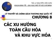 Bài giảng Lý thuyết và chính sách thương mại quốc tế - Chương 8 Các xu hướng toàn cầu hóa và khu vực hóa