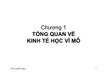 Bài giảng Macro - Chương 1: Tổng quan về kinh tế học vĩ mô