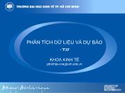 Bài giảng Phân tích dữ liệu và dự báo - Bài giảng 1: Giới thiệu tổng quan