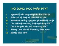 Bài giảng Phân tích kỹ thuật (phần 1)