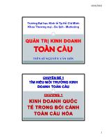 Bài giảng Quản trị kinh doanh toàn cầu - CĐ 1 - Chương 1: Kinh doanh quốc tế trong bối cảnh toàn cầu hóa