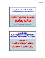 Bài giảng Quản trị kinh doanh toàn cầu - CĐ 2 - Chương 5: Chiến lược kinh doanh toàn cầu